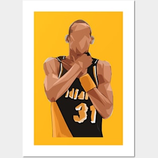 Reggie Miller choke sign Posters and Art